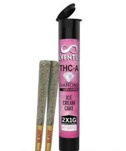 Aventus8 THC-A Marijuana Pre-Rolls featuring Ice Cream Cake strain