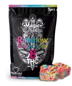 Delta 8 THC Rainbow Crispy Treats Edibles