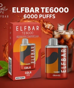 ELF BAR TE6000 Puffs Cola Ice vape device