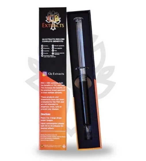 GB Extracts RSO + CBD Syringe