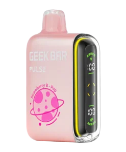 Geek Bar Pulse Strawberry B-Pop 9000 Puffs rechargeable disposable vape