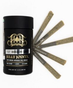 Heavy Hitters Jelly Live Rosin Infused Prerolls pack containing five 0.5-gram prerolls