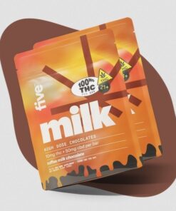 High Dose Toffee THC Milk Chocolates Vic
