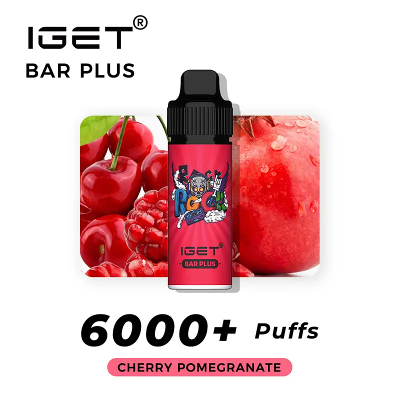 IGET Bar Plus Kit – Cherry Pomegranate vaping device