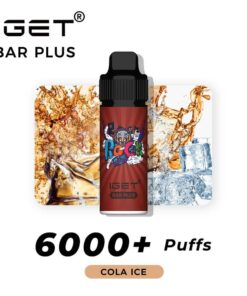 Iget Bar Plus Pods Cola Ice for a refreshing cola vaping experience