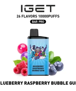 IGET Bar Pro 10000 Puffs Blueberry Raspberry Bubble Gum Disposable Vape