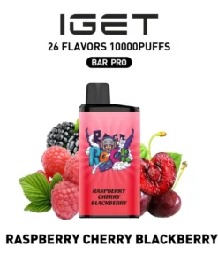 IGET Bar Pro 10000 Puffs Raspberry Cherry Blackberry Disposable Vape