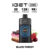 IGET One 12000 Puffs Black Forest disposable vape