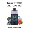 IGET One 12000 Puffs Mixed Berries Ice vaping device