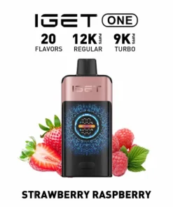 IGET One 12000 Puffs Strawberry Raspberry disposable vape