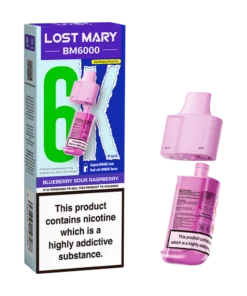 Lost Mary BM6000 Blueberry Sour Raspberry Vape