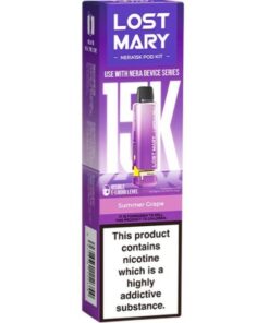 Lost Mary Nera 15000 Puffs Summer Grape