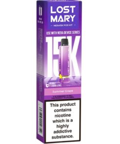 Lost Mary Nera 15000 Puffs Summer Grape vaping device