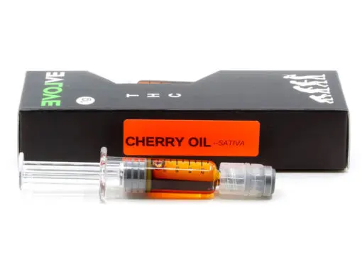 Marijuana Evolve – Cherry Oil in a 1-gram syringe