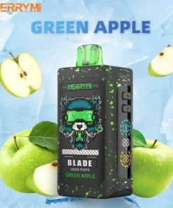 Merrymi Blade 30000 Puffs Green Apple disposable vape