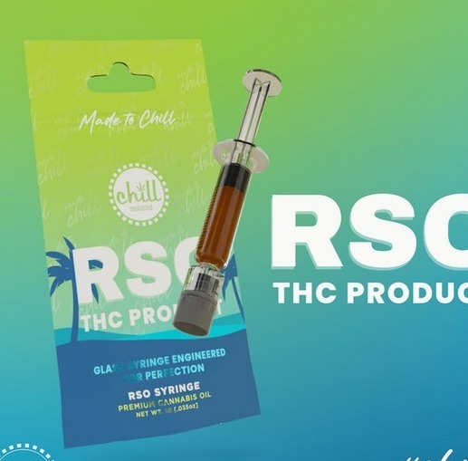 RSO Chill Medicated Oil bottle with 700mg THC