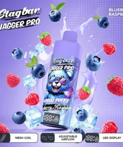 Stag Bar Jagger Pro 40000 Puffs Blueberry Raspberry