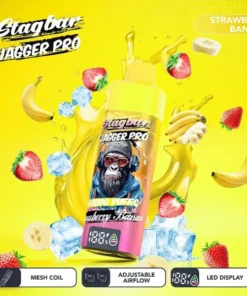 Stag Bar Jagger Pro 40000 Puffs Strawberry Banana