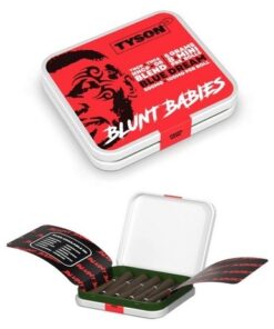 Tyson 2.0 Blunt Babies Mini Pre-rolls in a compact tin