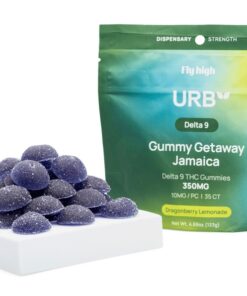 Urb Delta 9 THC Edible Gummies Queensland in a childproof jar